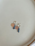 Cove Earrings Blue Silver