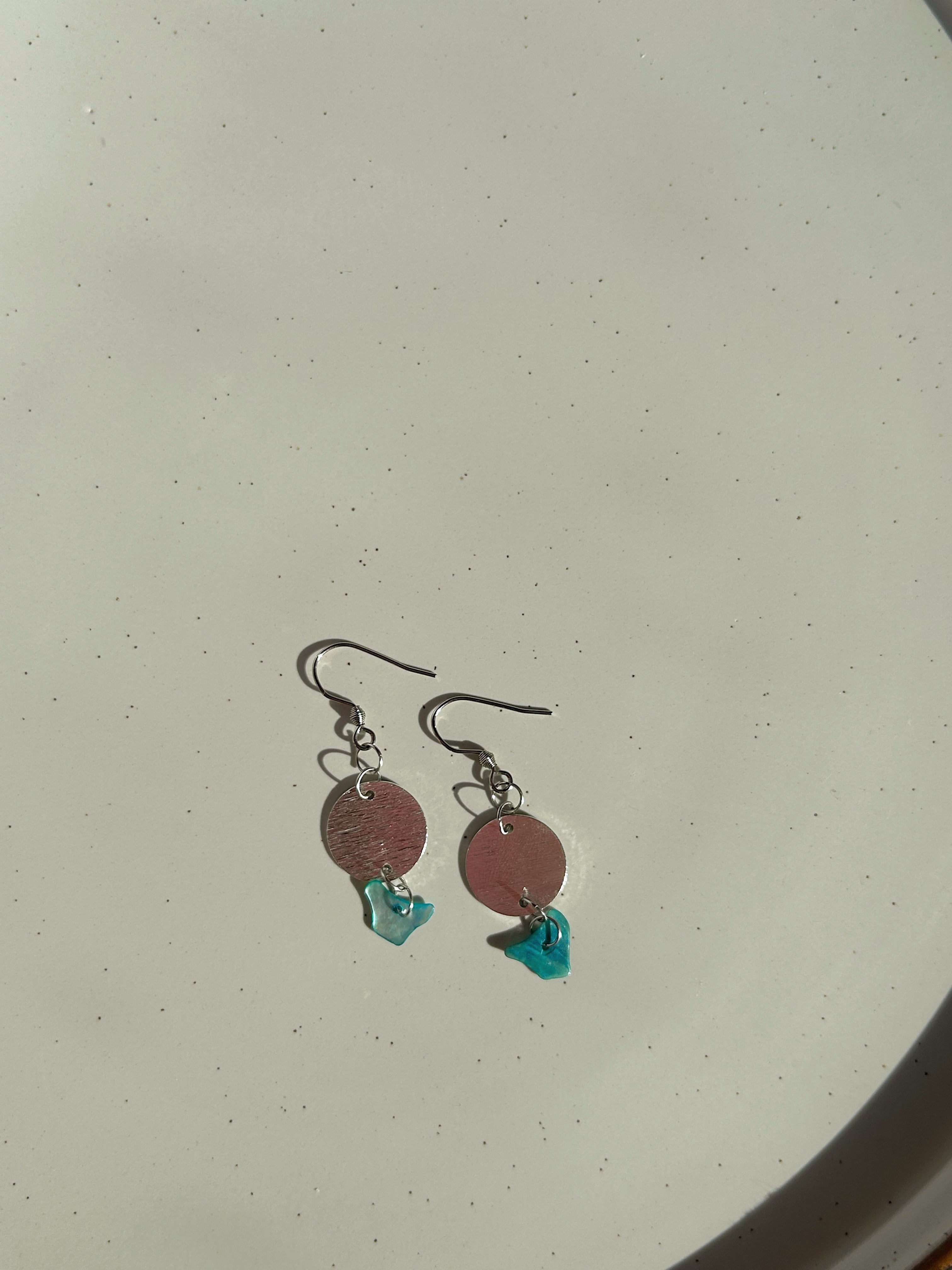 Mira Shell Earrings Silver