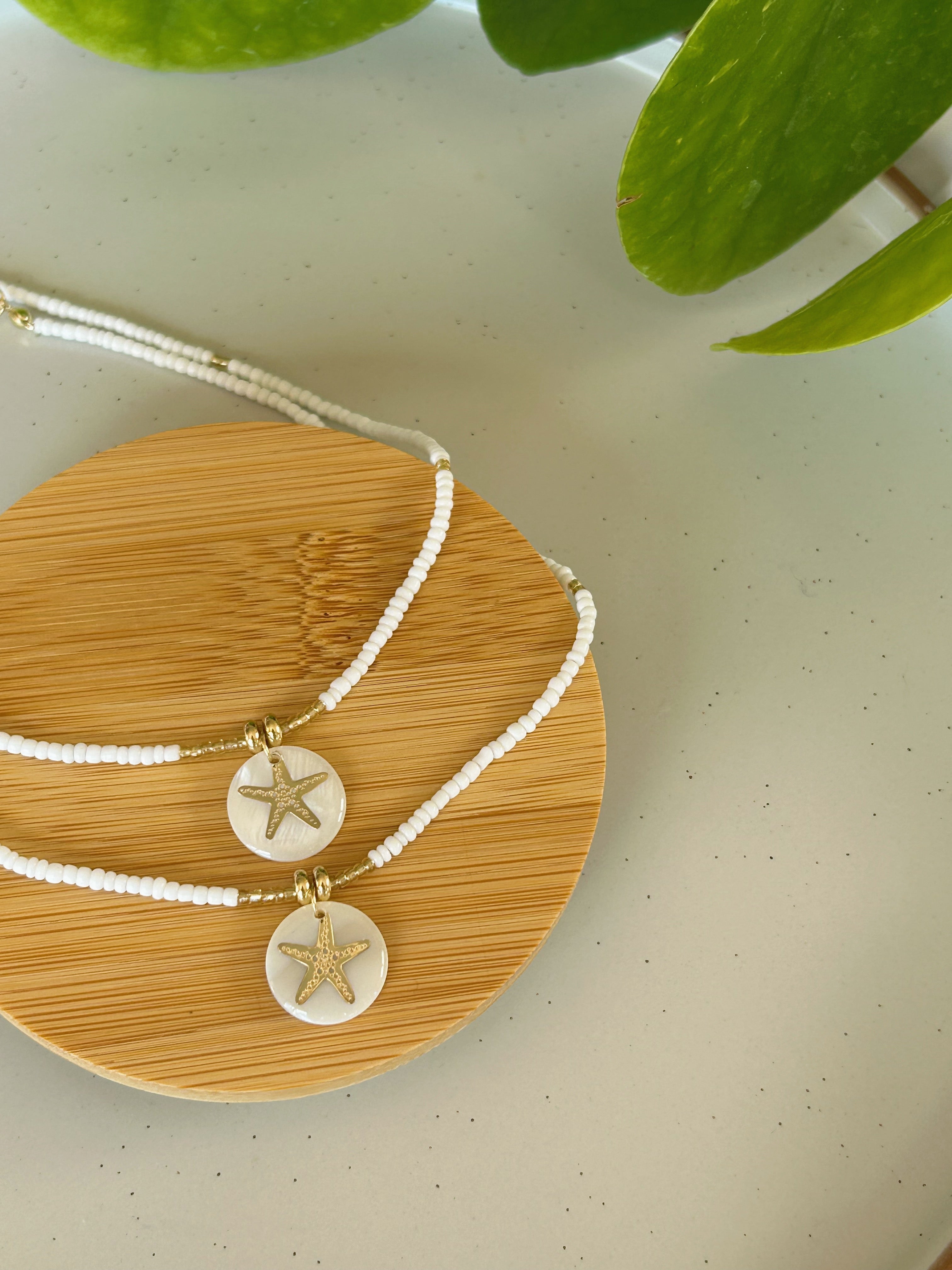 Isla Starfish Necklace Gold