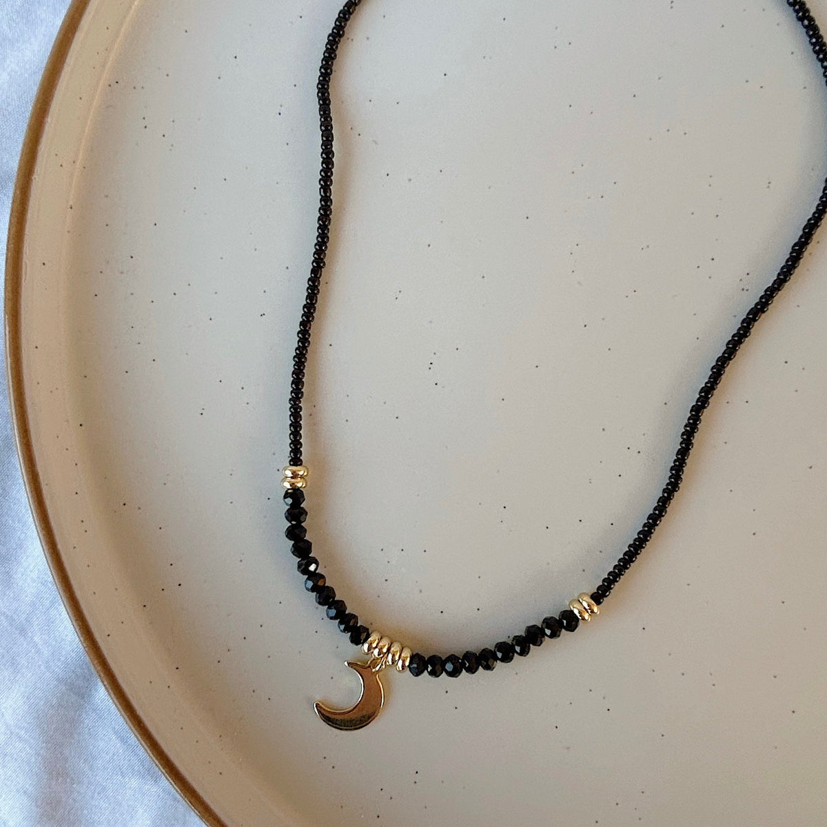 Nova Moon Necklace Gold
