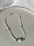 Cove Pearl Blue Necklace Silver