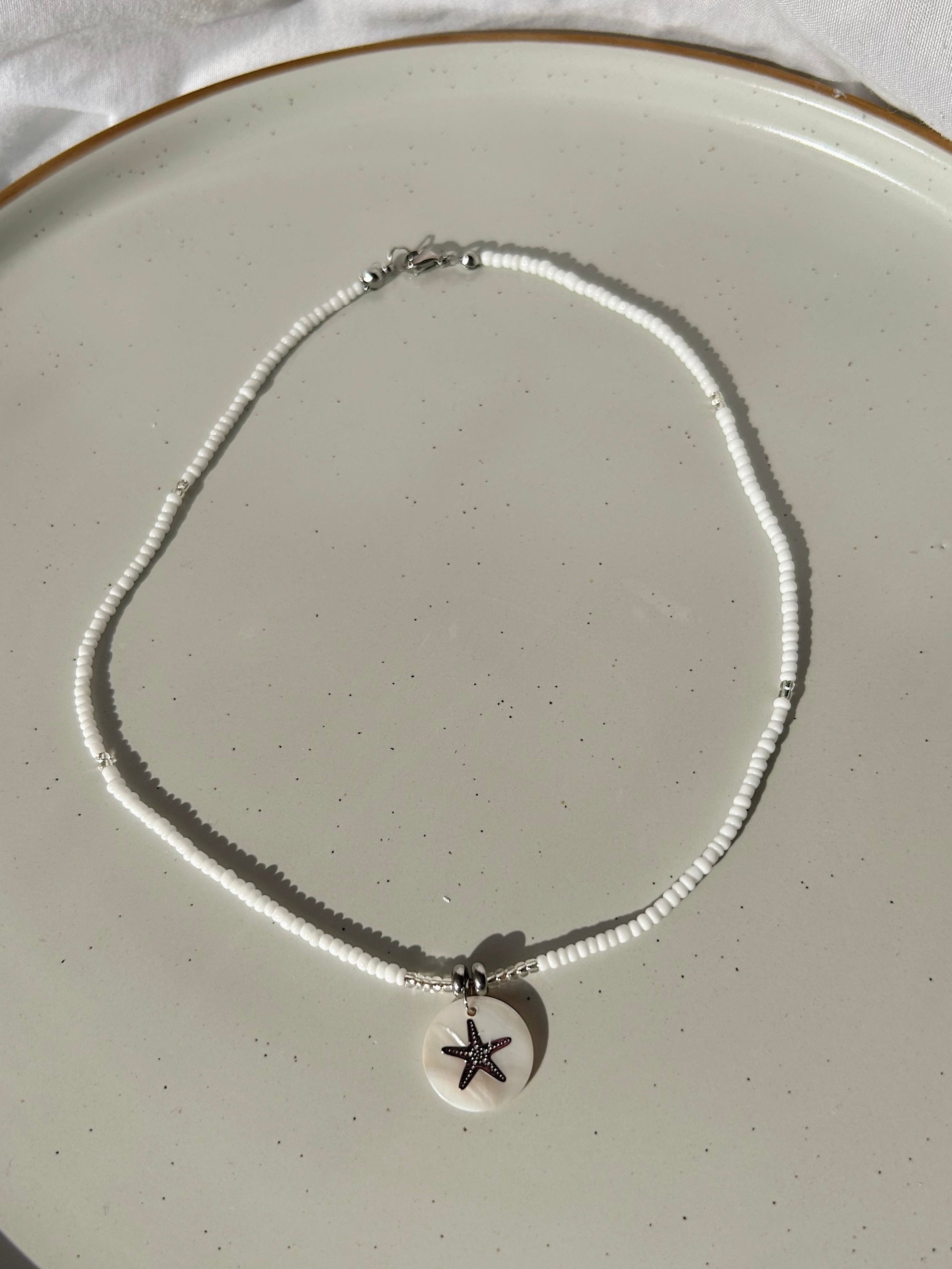 Isla Starfish Necklace Silver